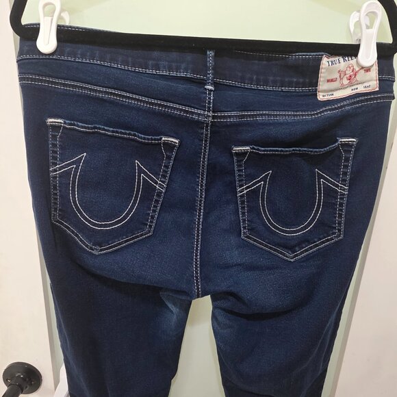 True Religion Dark Wash Skinny Jeans – Size 34 – Classic Fit, Iconic Style! 🔷 - Picture 9 of 12